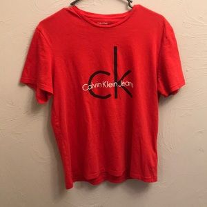 Red Calvin Klein T-Shirt